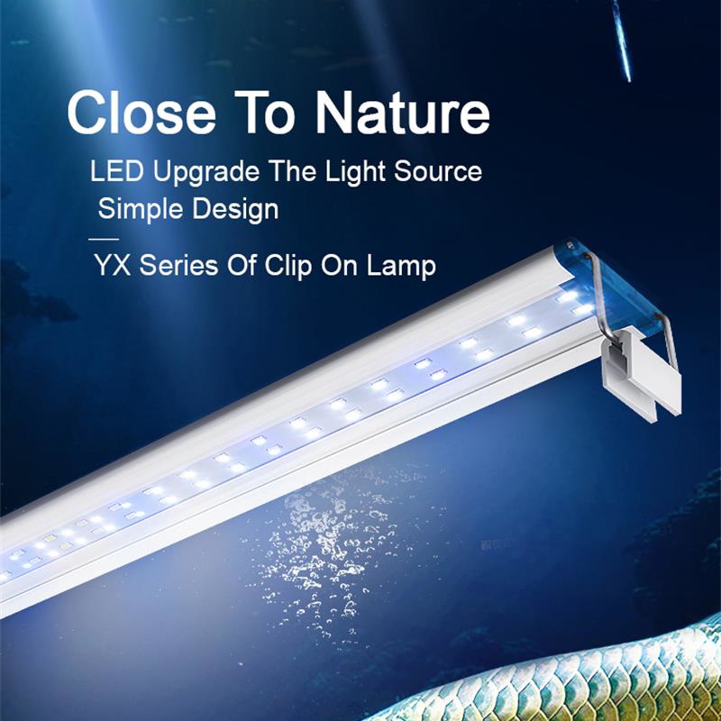 Aquarium Fish Light Lamp - Extensible Waterproof Clip on Lamp For