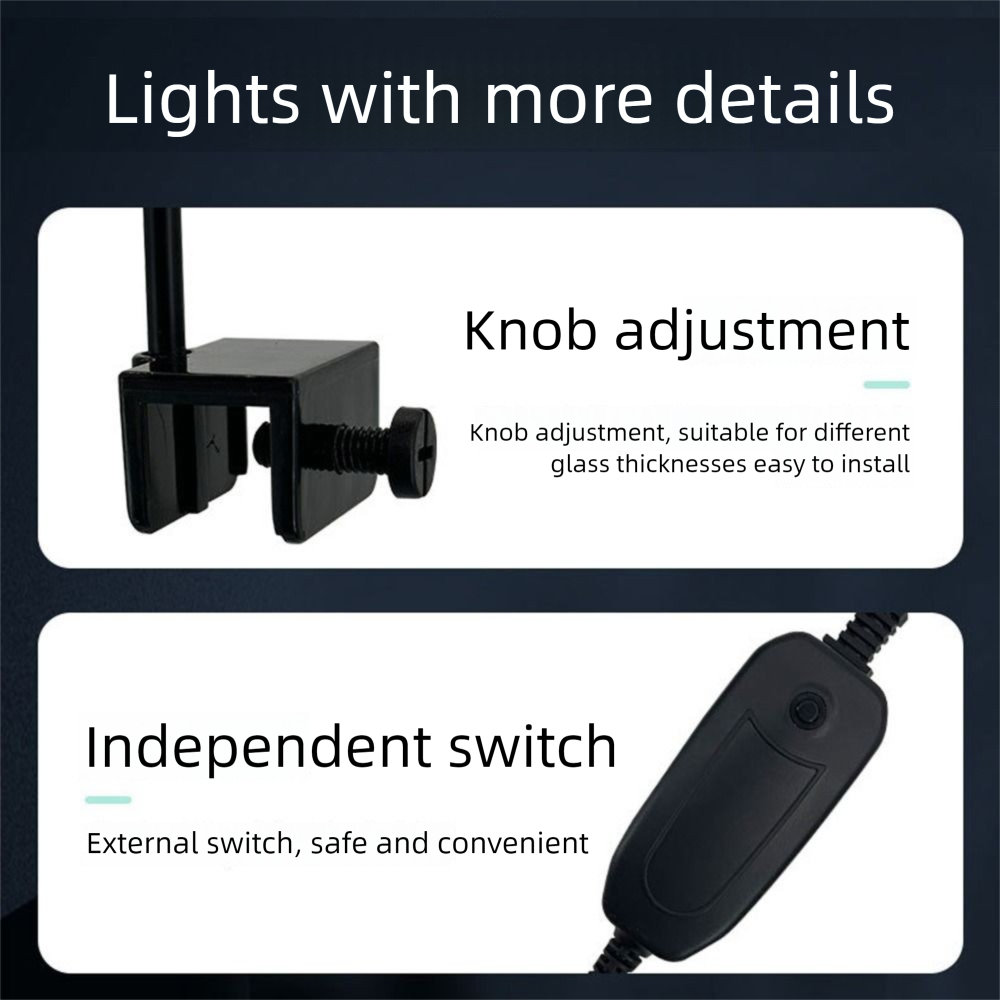 3 Color Modes Mini Clip-on Aqu – обзор и цена Aquarium Fish Light Lamp