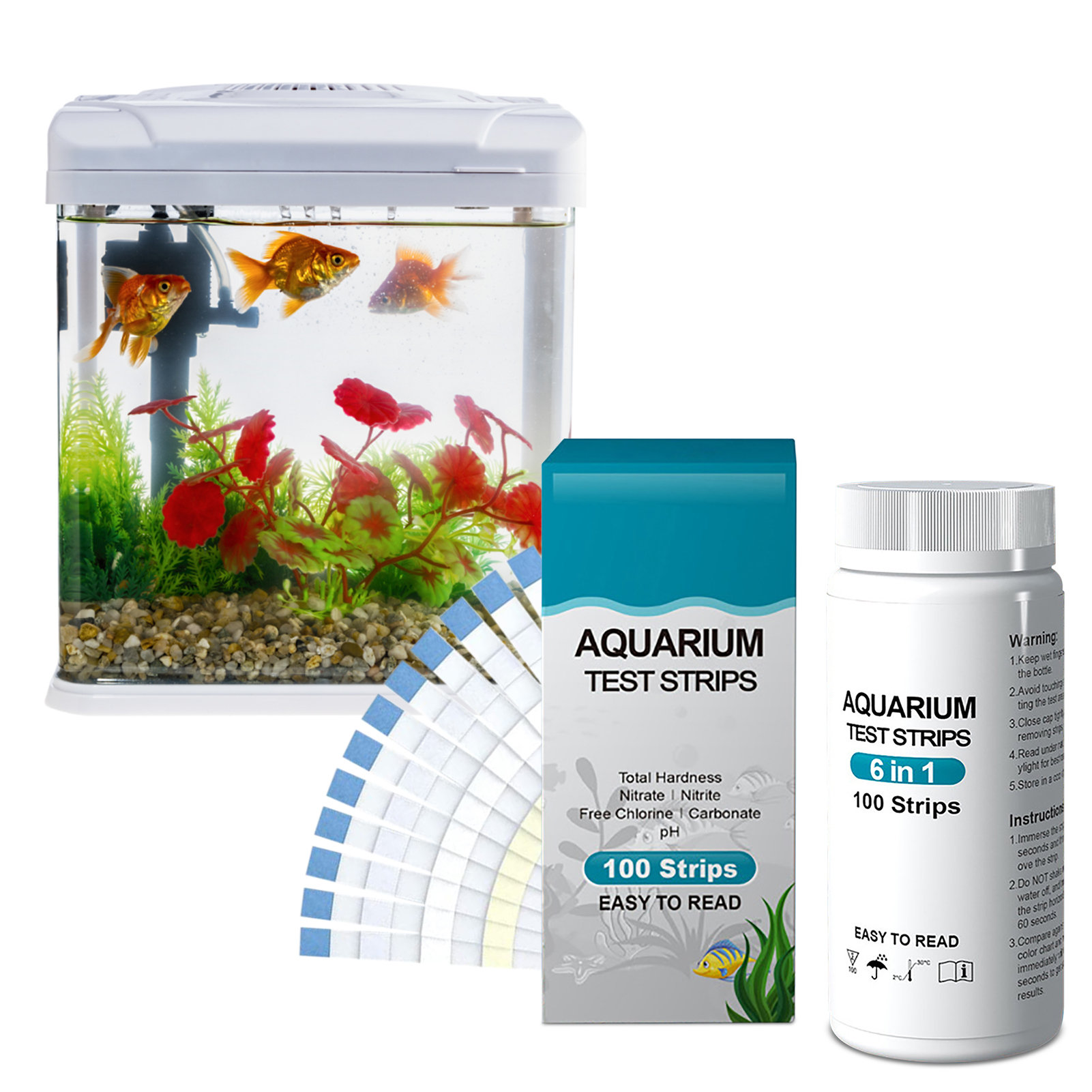 100pcs 6-in-1 Water Quality Te – обзор и цена Aquarium Fish Quality