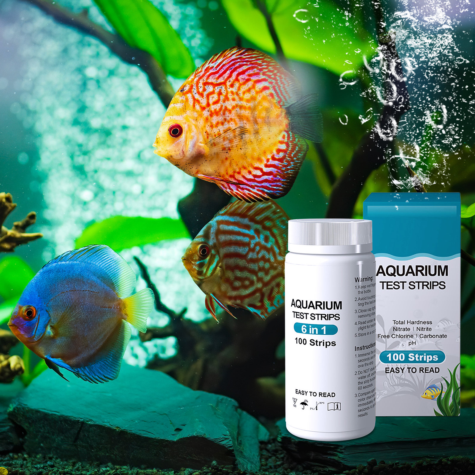 100pcs 6-in-1 Water Quality Te – обзор и цена Aquarium Fish Quality