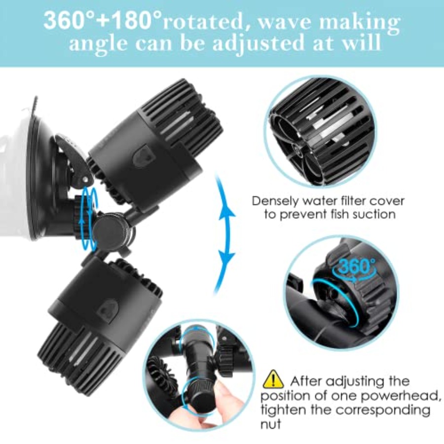 Aquarium Wave Maker8W//20W/25W – обзор и цена Powerhead Circulation Pump