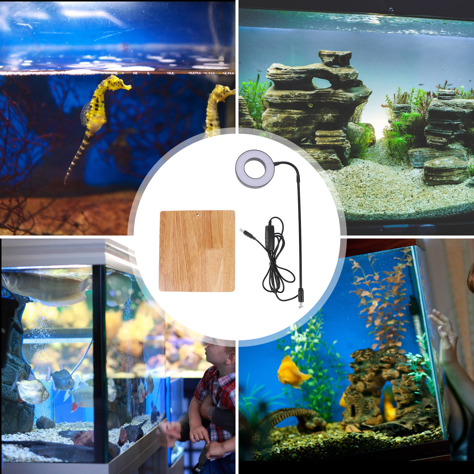 1Pcs Aquarium Fill Light High  – обзор и цена Aquarium Fish Light Lamp