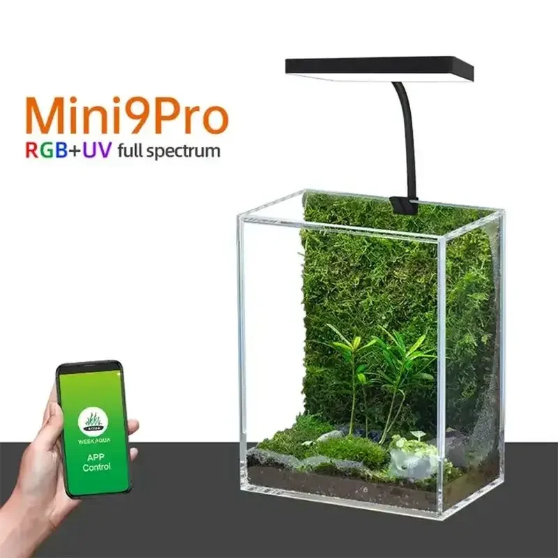 WEEK AQUA Mini 9 Pro USB Nano  – обзор и цена Aquarium Fish Light Lamp