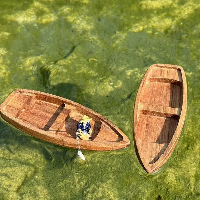 Handmade Wooden Boat Mini Floa – обзор и цена Aquarium Fish Hide