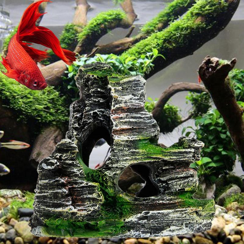 Aquarium Sandstone Decoration  – обзор и цена Aquarium Fish Hide