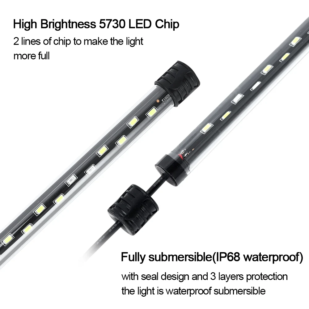 58CM  Aquarium Light LED Plant – обзор и цена Aquarium Fish Light Lamp