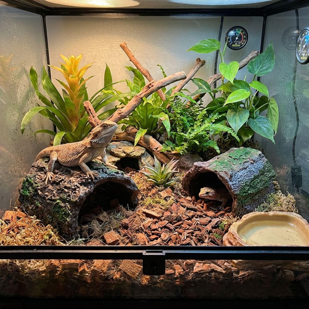 Simulation Reptile Hideout Hol – обзор и цена Aquarium Fish Hide