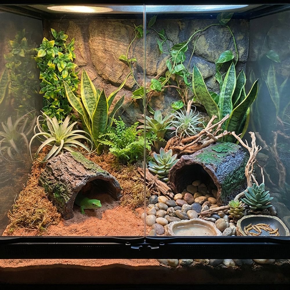 Simulation Reptile Hideout Hol – обзор и цена Aquarium Fish Hide