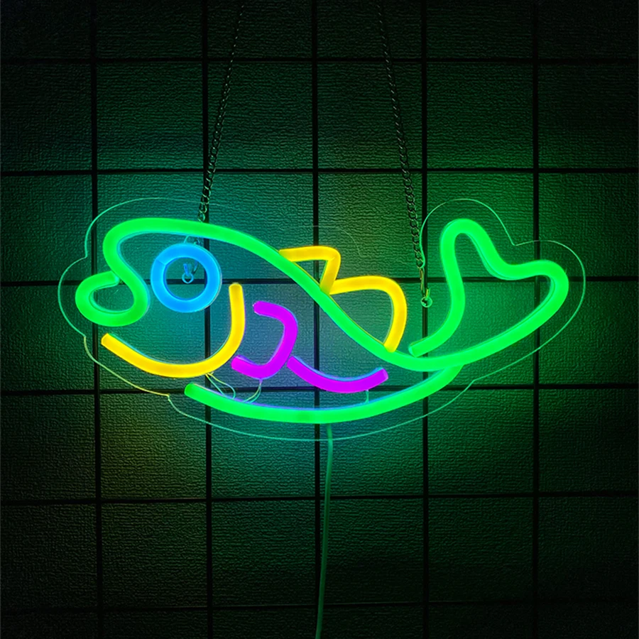 Light Up Sign For Fishing Shop – обзор и цена Aquarium Fish Restaurant