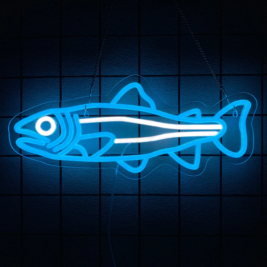 Light Up Sign For Fishing Shop – обзор и цена Aquarium Fish Restaurant